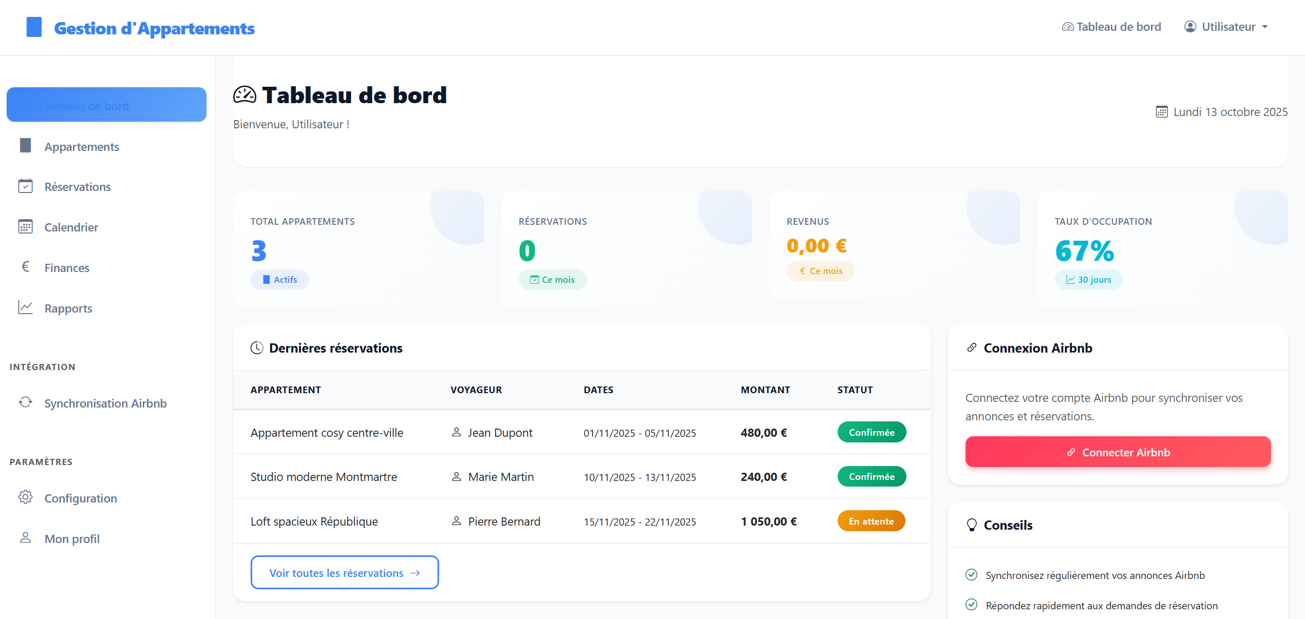 Interface GestAppart